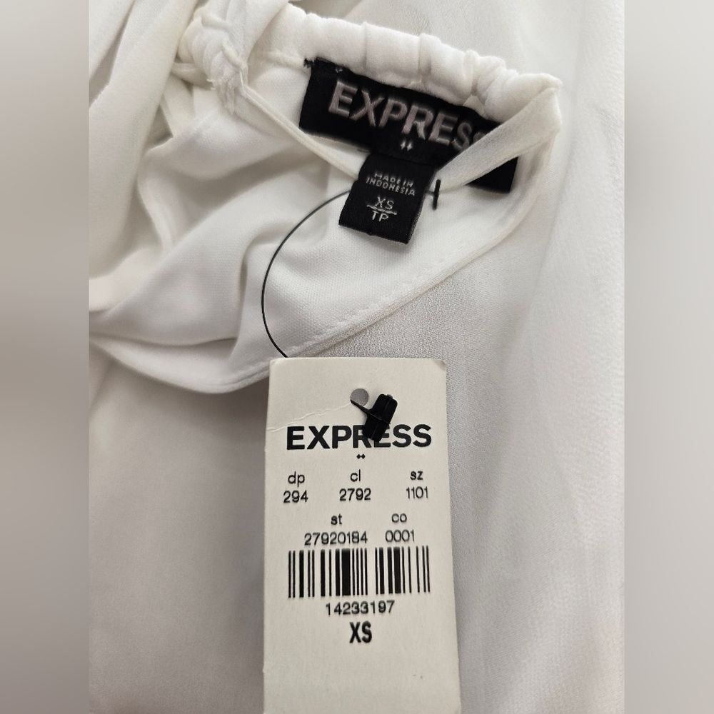 Express Womens White Strappy Maxi Dress XS - Picture 7 of 11